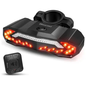 WSDCAM Bike Alarm Taillight Anti-Theft Vibration Burglar Alarm