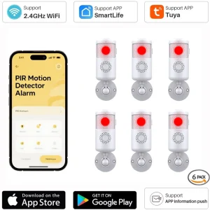 6pcs Infrared Sensing Detector, PIR Motion Sensor